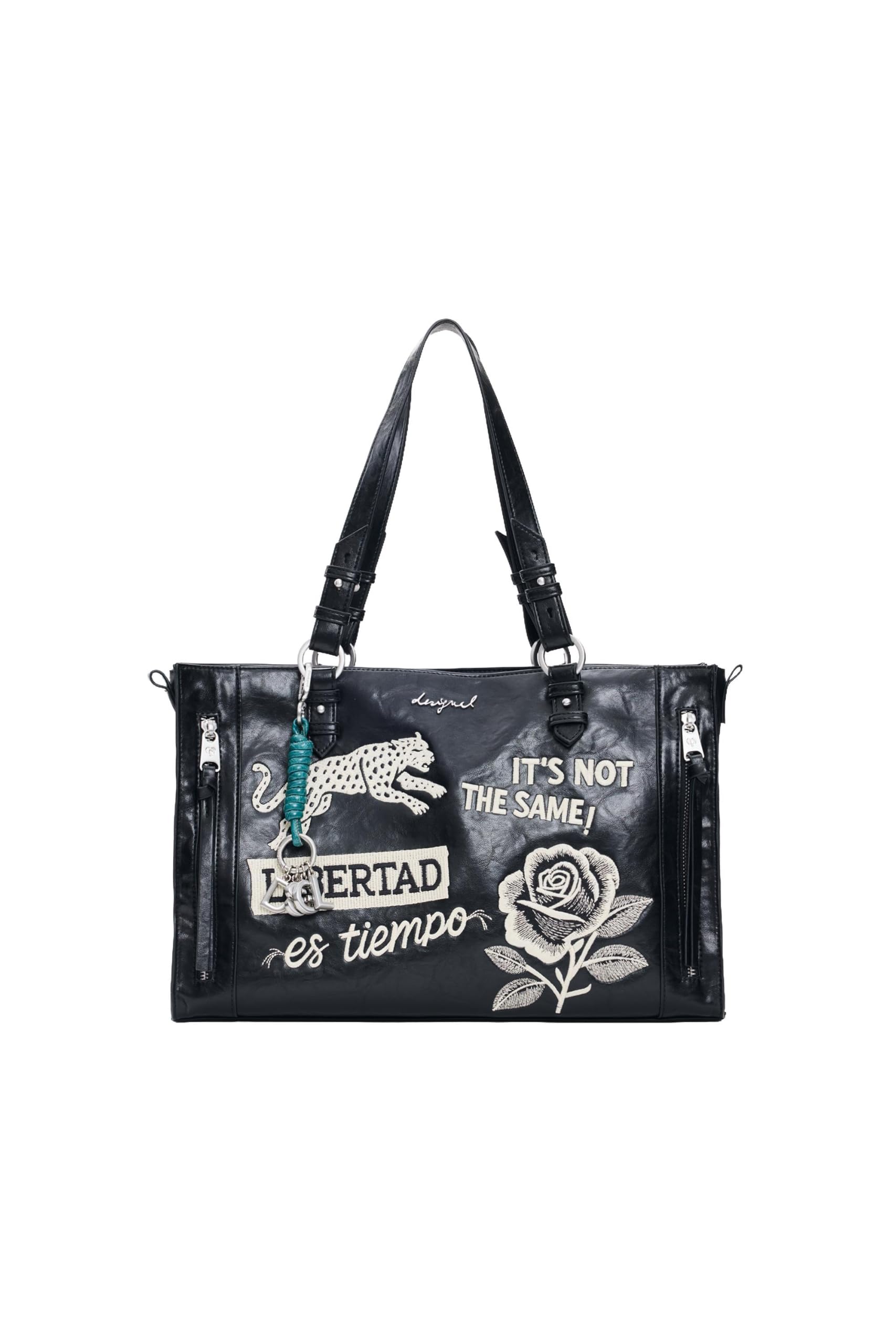 Desigual Bolso Mujer Negro One size