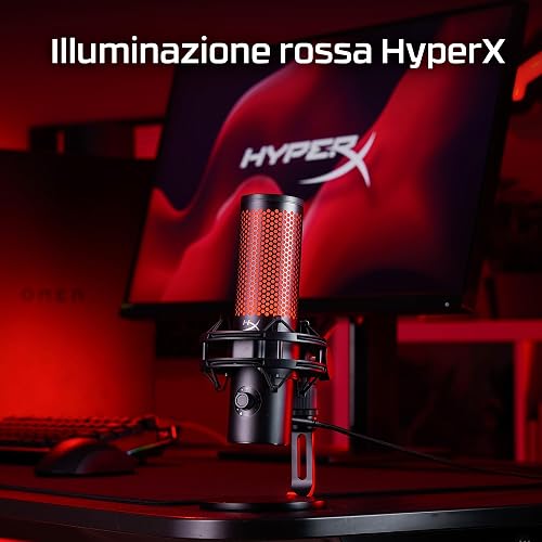 HyperX Quadcast 2 USB Microphone for Gaming, Streaming and Podcasting | On-Board Controls | LED Lighting | Quick Release Shock Mount | Built-in Arm/Stand Mount | PC, Mac, PS5, PS4 | USB-C | Black - 8