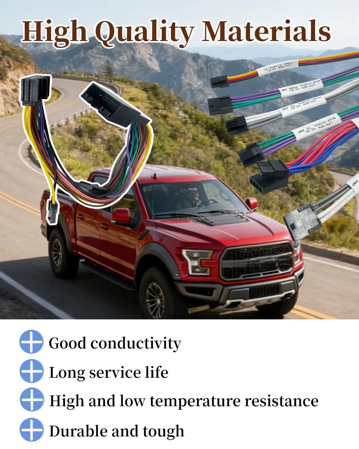 LPHFD21 Audio Integration T-Harness Fit for F-150 F-250 F-350 F-450 Edge Explorer Expedition Escape Mustang Taurus C-Max Flex Focus Fusion