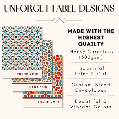 Miniatura 3 de 20 tarjetas de agradecimiento premium con sobres, profesionales de 4 x 6, elegantes tarjetas de agradecimiento para profesionales de negocios,