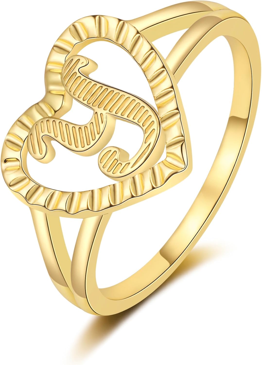 RLMOON Gold Initial Rings for Women Non Tarnish 14K Gold Plated Vintage Heart Thumb Rings Personalized Carved Letter Statement Stackable Rings Size 6-10 Jewelry Gifts RLMOON Gold Initial Rings for Women Non Tarnish 14K Gold Plated Vintage Heart Thumb Rings Personalized Carved Letter Statement Stackable Rings Size 6-10 Jewelry Gifts