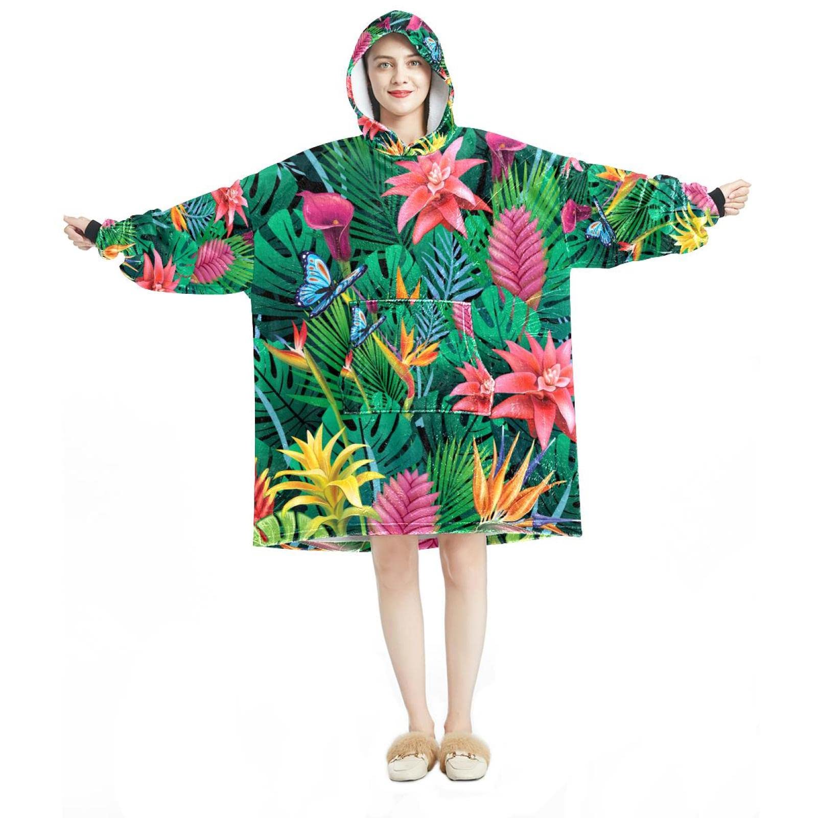 Sweat à capuche surdimensionné en flanelle pour vos soirées d'hiver cocooning