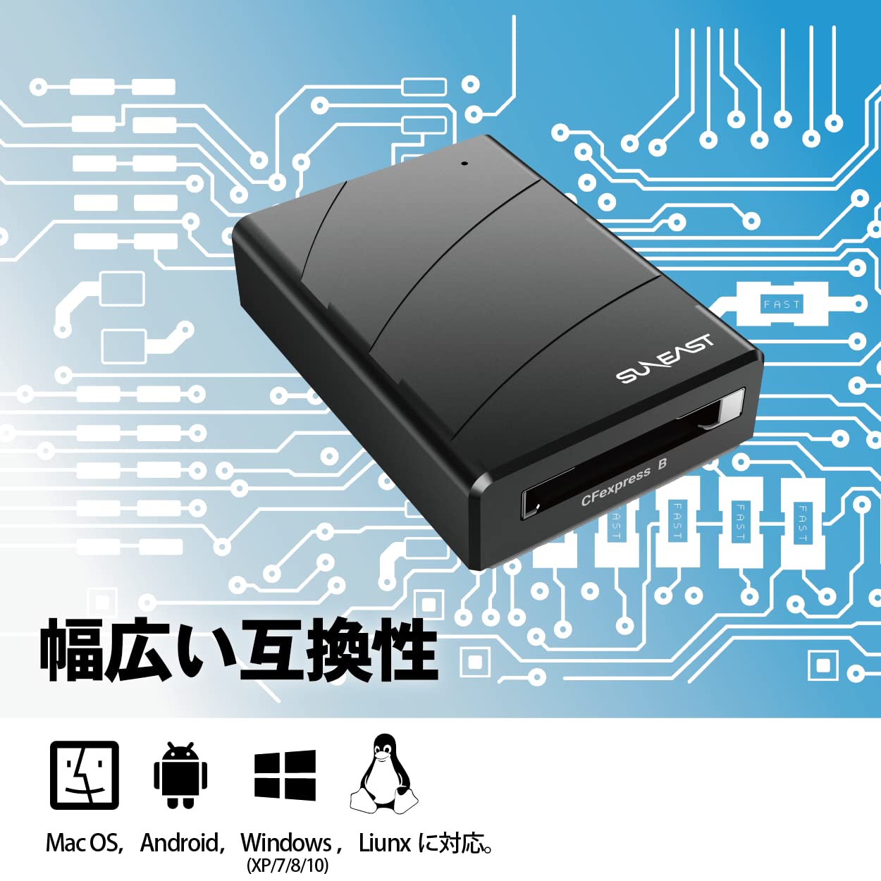 Amazon | SUNEAST カードリーダー 国内正規品 (CFexpress TypeB カード 