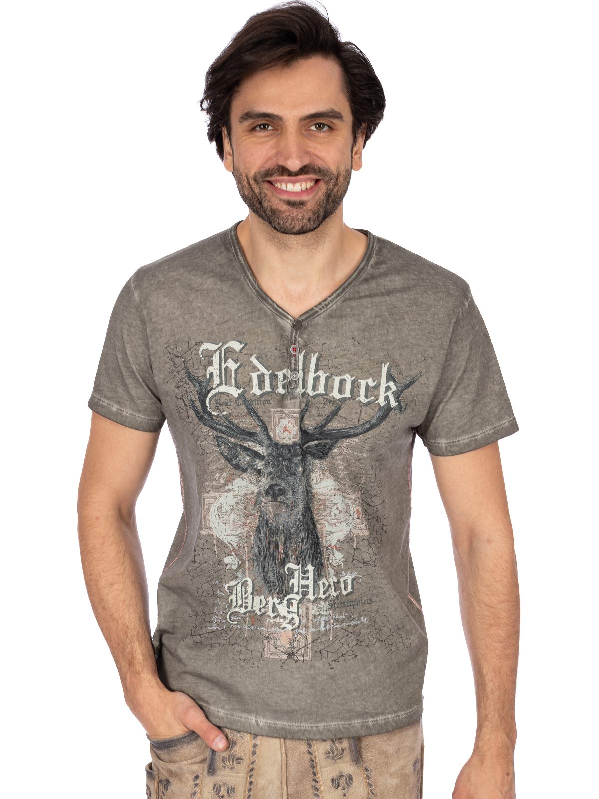 Stockerpoint Herren Berghero Trachtenshirt (1er Pack)
