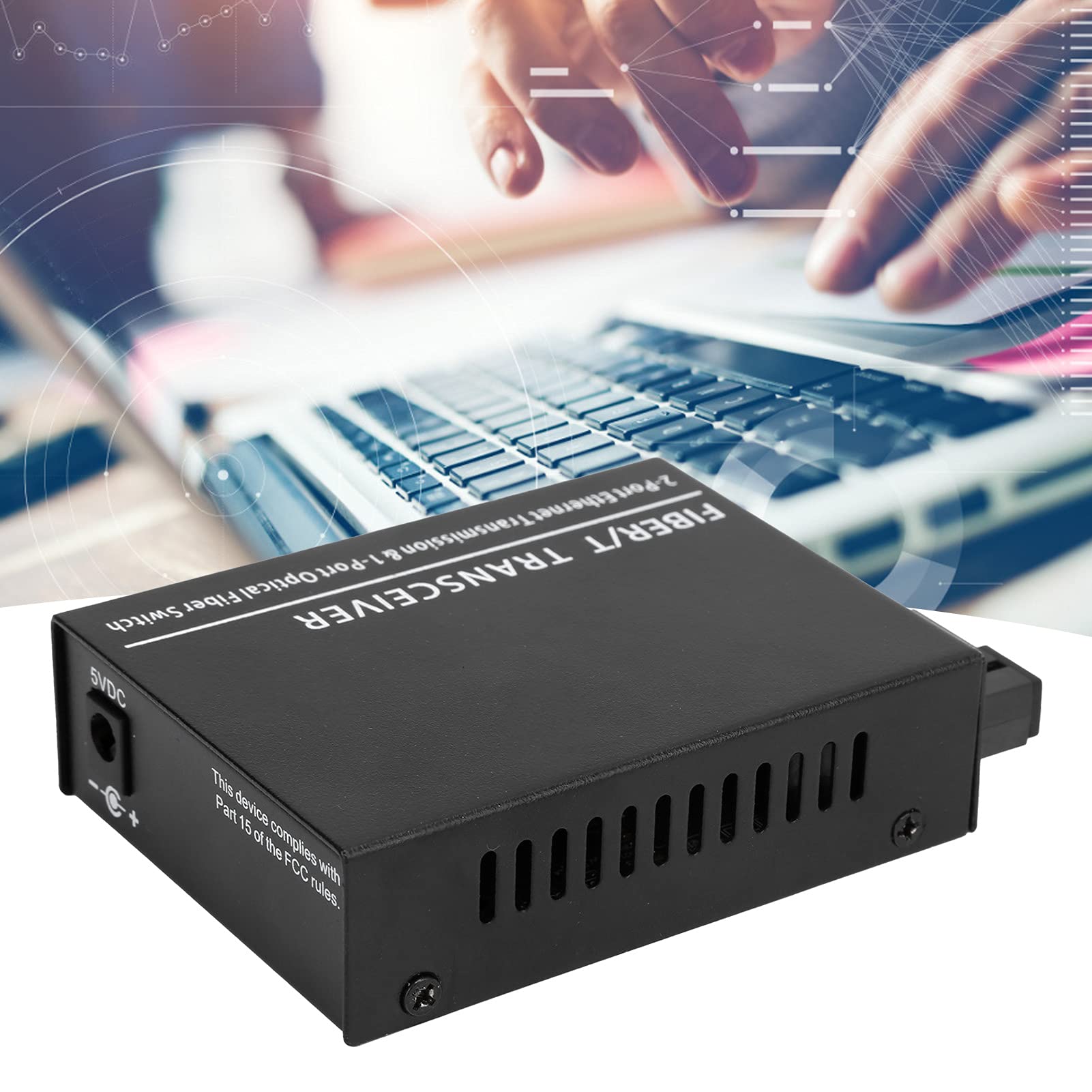 Émetteur-récepteur à Fibre Optique avec Boîtier en Fer XXS1F2G 1,25 G Port SC 10 100 1000 Mbps DC5 V 2 A pour la de la sécurité, Câblage à Large Bande, Réseaux d'entreprise