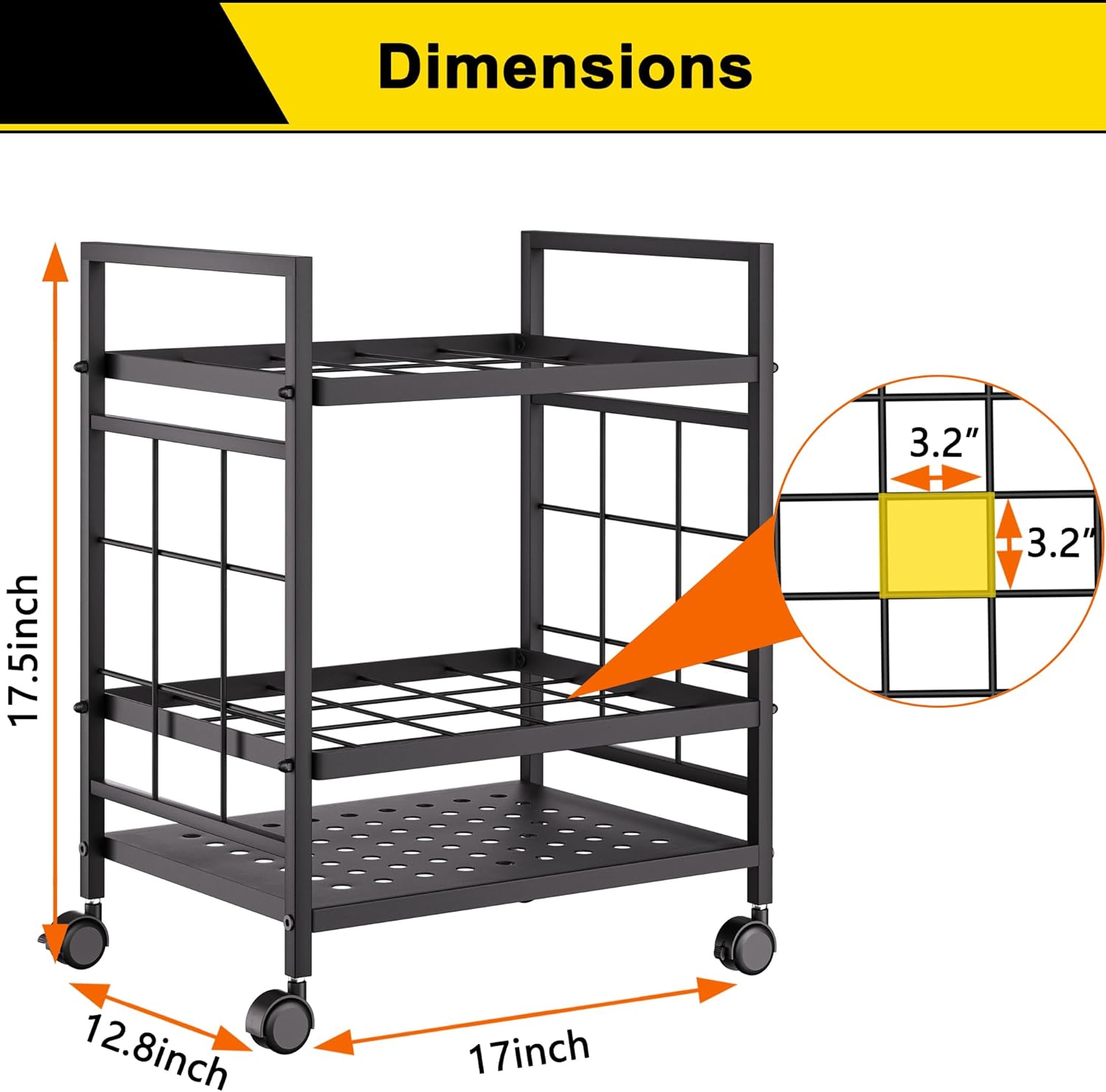 Blueprint Storage Rack, Blueprint Holder with Wheels, Used for Storing Blueprint/Carpet/Map/Poster/Architectural Construction Plan, 20 Slots(3.2" x 3.2"), Silent Wheel for Home, Office, School(Black)