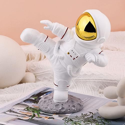 Miniatura 8 de Figura de astronauta, decoración de astronauta, figura de astronauta de Kung Fu, escultura de astronauta, esculturas para decoración del hogar,