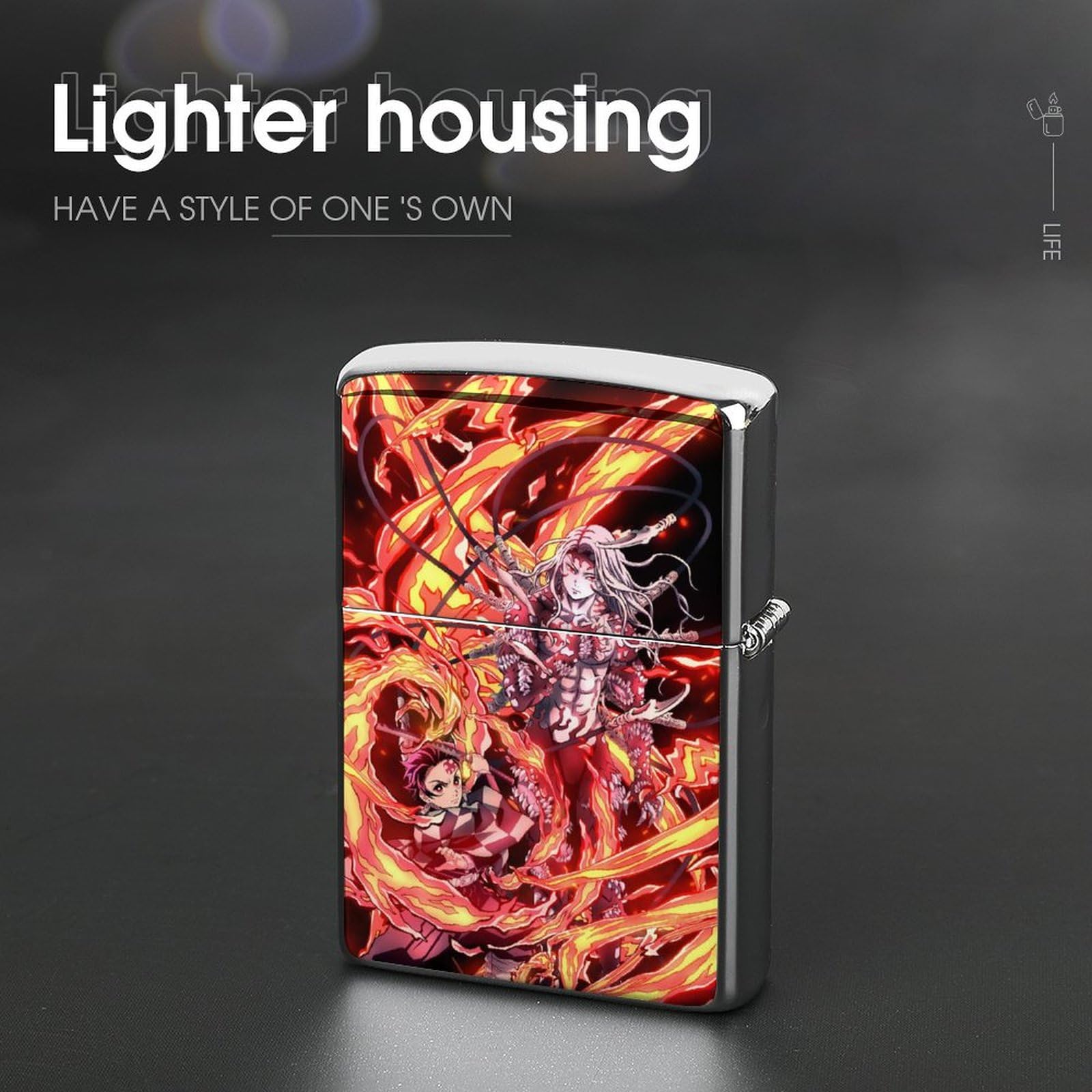 Amazon.co.jp: ライターケース 鬼滅の刃 炎柱 煉獄杏寿郎 ZIPPO