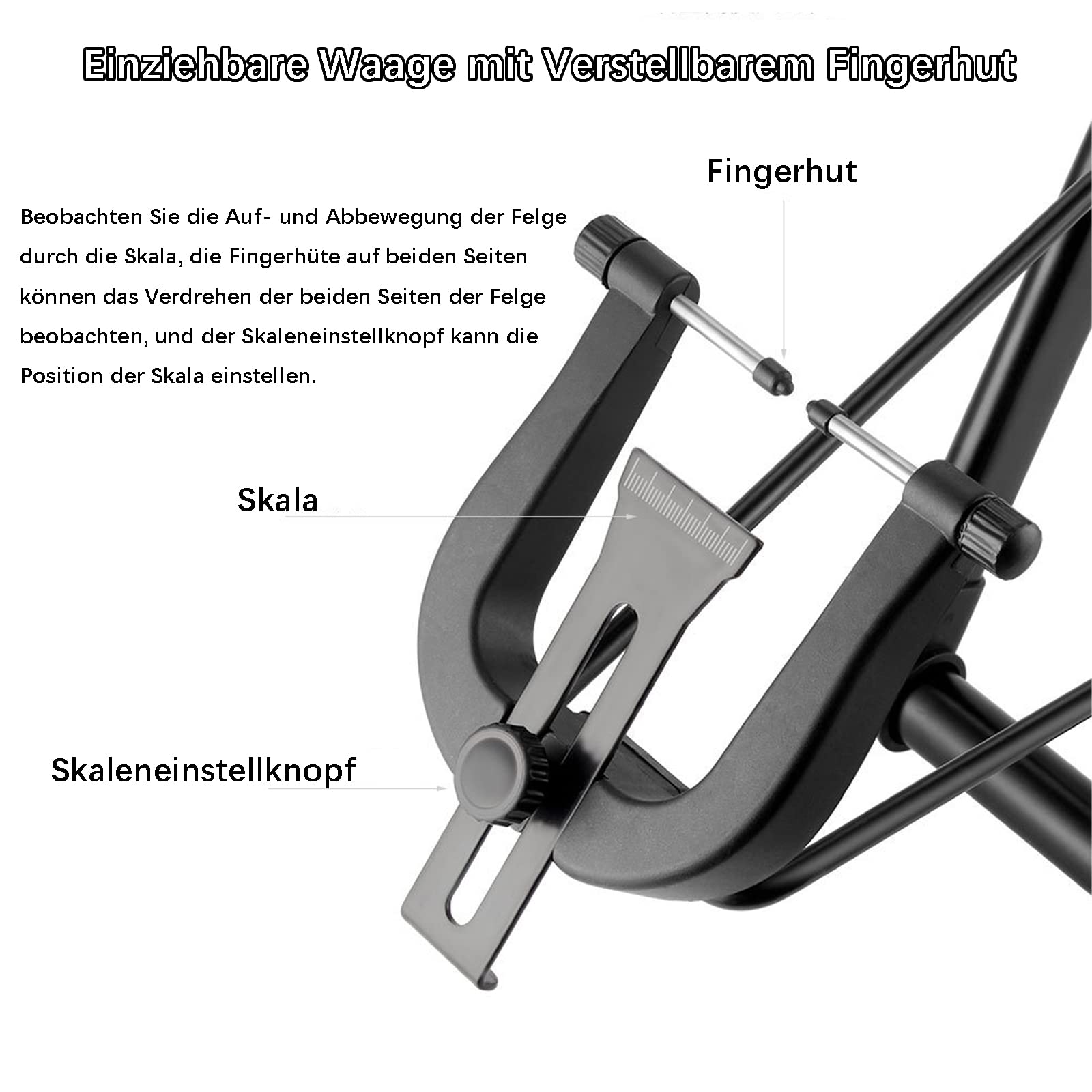 DYOUen Zentrierständer für Fahrradräder, Schwerlast Bike-Reparatur Maintenance Support Faltbarer Fahrradständer Mountainbike Hinterradständer