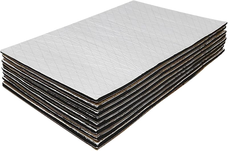 Manta de isolamento acústico automotivo GOSCHE 10 mm com espuma de células fechadas – 15 peças