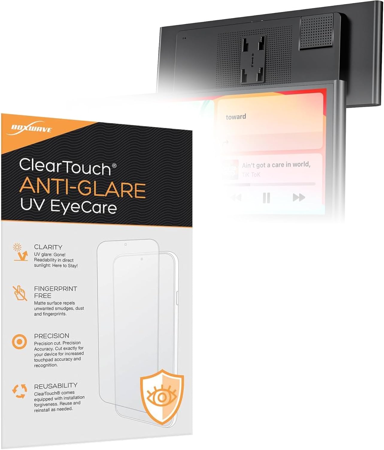 BoxWave Screen Protector Compatible with Krunia RC06 (9.26 in) - ClearTouch Anti-Glare Anti-UV EyeCare (2-Pack), Filters Out Harmful Blue Light Reduce Fatigue