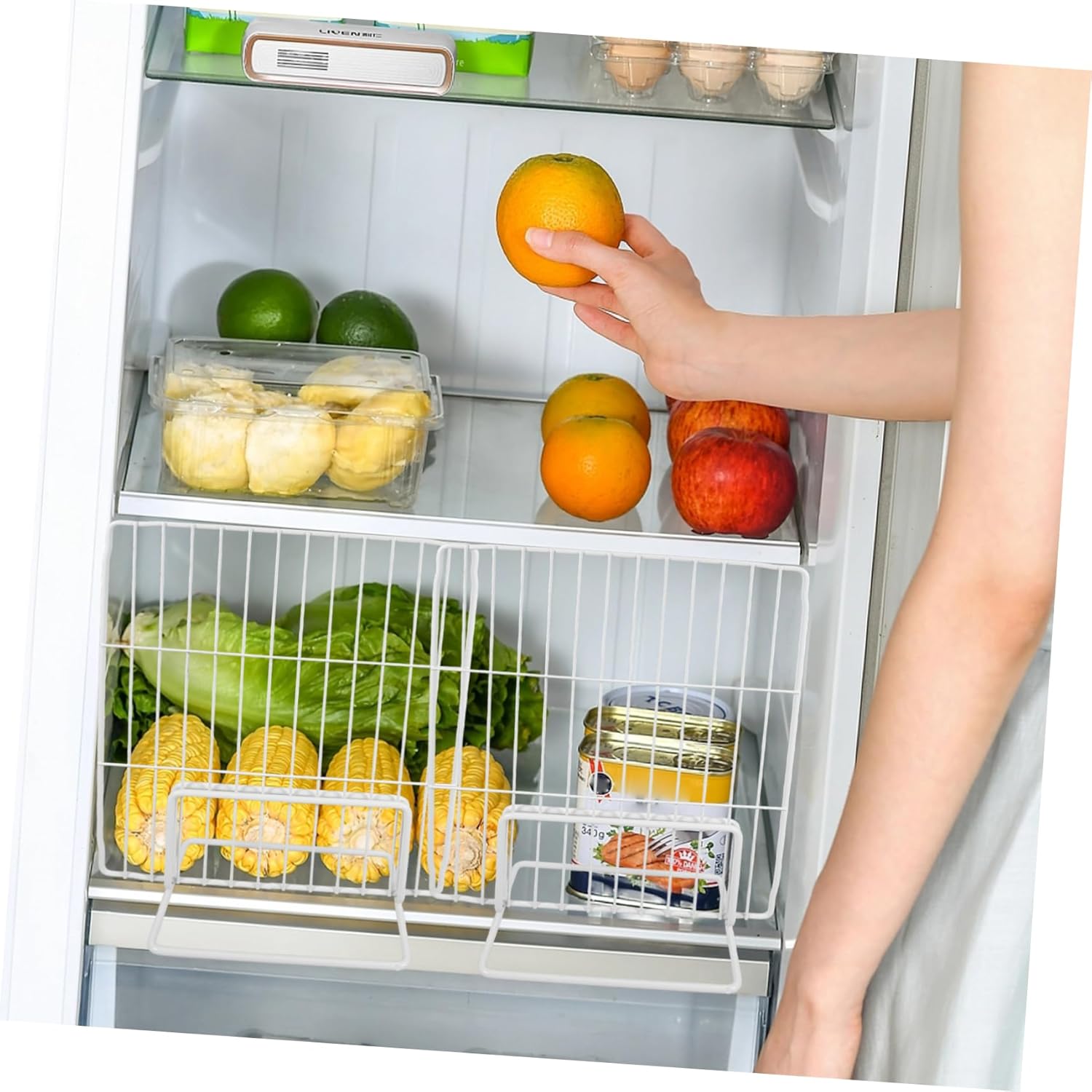 Gadpiparty Divider Refrigerator Mesh Shelf Partition for Organized Storage Freezer Divider for Home Restaurant and Grocery Use Height