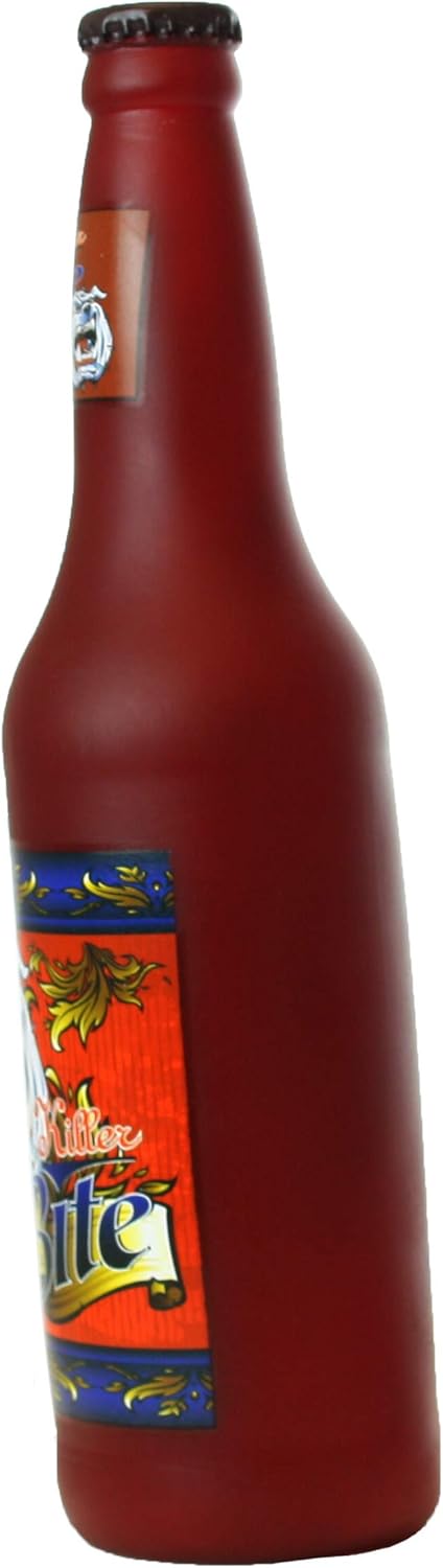 SILLY SQUEAKERS - Beer Bottles - Dog Toy - 100% Vinyl. Made Durable & Strong. Novelty Play Toy. Many Bottles to Choose from and They Float (Killer Bite, 2 Pack)