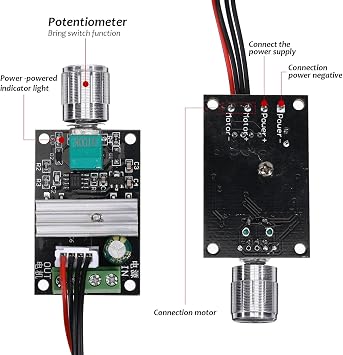1203BB 6V 12V 3A 80W DC Motor Speed Controller (PWM) Adjustable Motor Driver