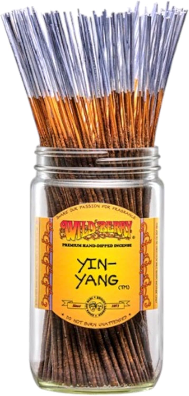 Wild Berry Incense 100 Sticks Bundle - Yin Yang - Hand Dipped in The USA
