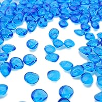 Vista 8 de PMLAND 370 piezas de piedras acrílicas transparentes de 0.631 pulgadas, dispersión de mesa, boda, novia, baby shower, decoración de fiesta, rellenos