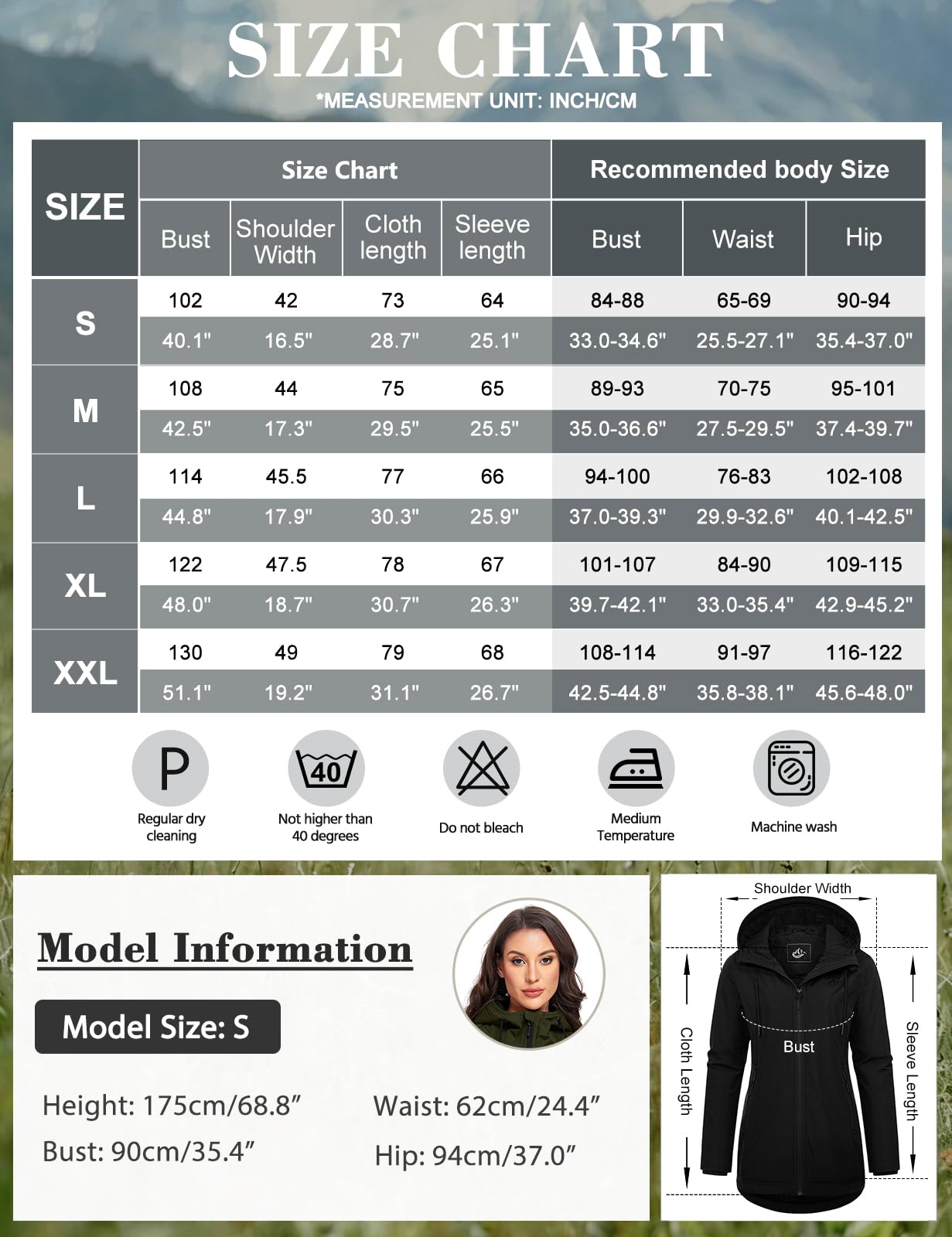Jacke Damen Übergangsjacke Leichte Softshelljacke Wasserdichte Damen-Jacken Outdoor Jacken Gefütterte Windjacke mit Kapuze