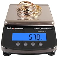 Vista 1 de GemOro Platinum PRO6000 Báscula portátil duradera y precisa para encimera de Jewelers Herramienta de precisión digital con lectura profesional