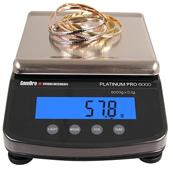 GemOro Platinum PRO6000 Professional Jewelry Scale, 6000g x 0.1g
