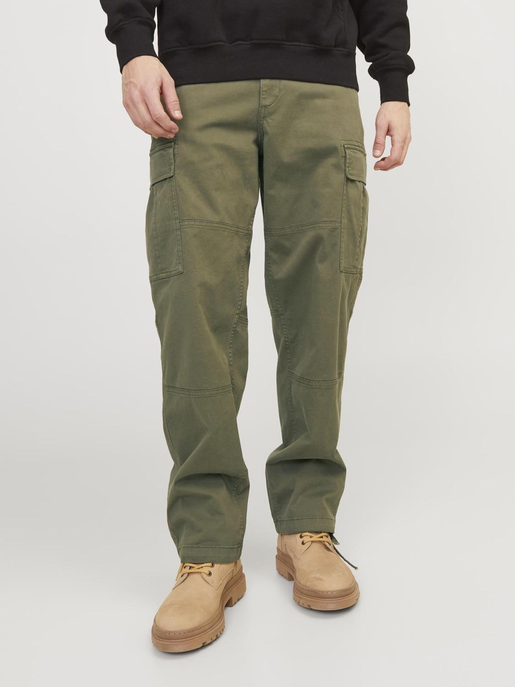 JACK & JONES Jpstkarl Jjharlow Cargo Noos - bojówki Mężczyźni