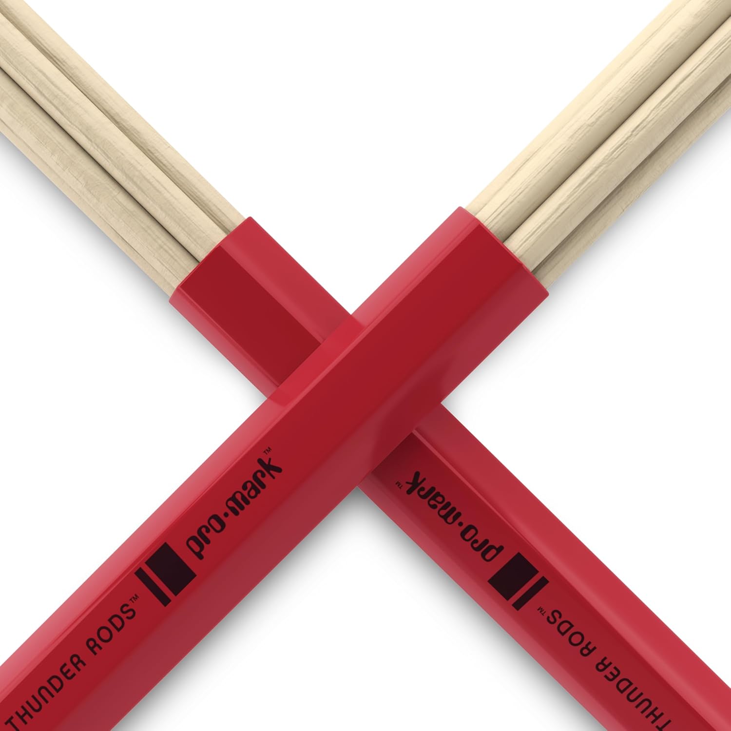 ProMark Thunder Rods Drum Sticks - T-Rods Dowel Drumsticks - Quiet, For Small Performances - 2B, .675" Diameter - 16" Length - 1 Pair