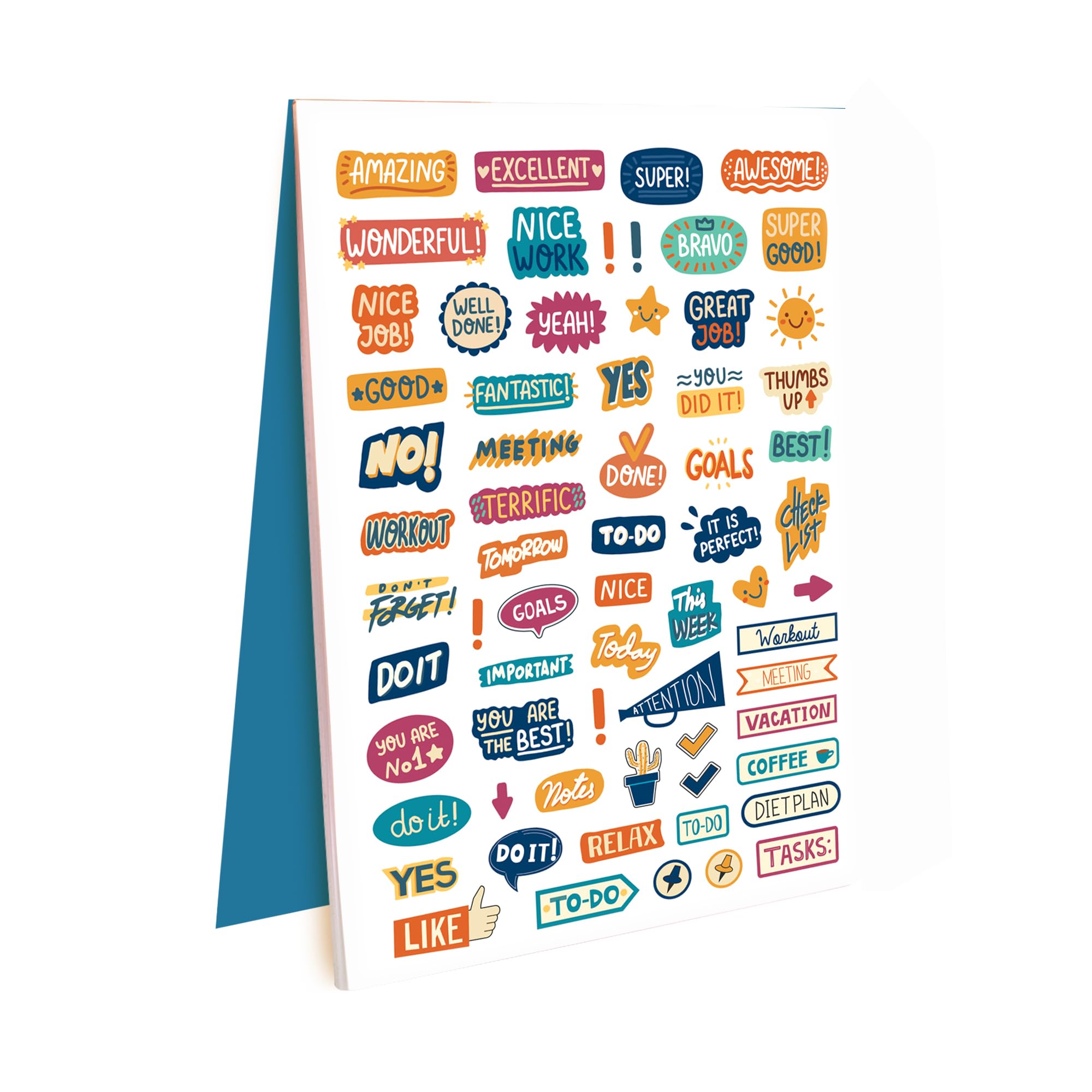 Doodle Stickers Booklet | 10 A5 Pages | 350+ Fun, Quirky and Colourful self Adhesive Stickers-image-32
