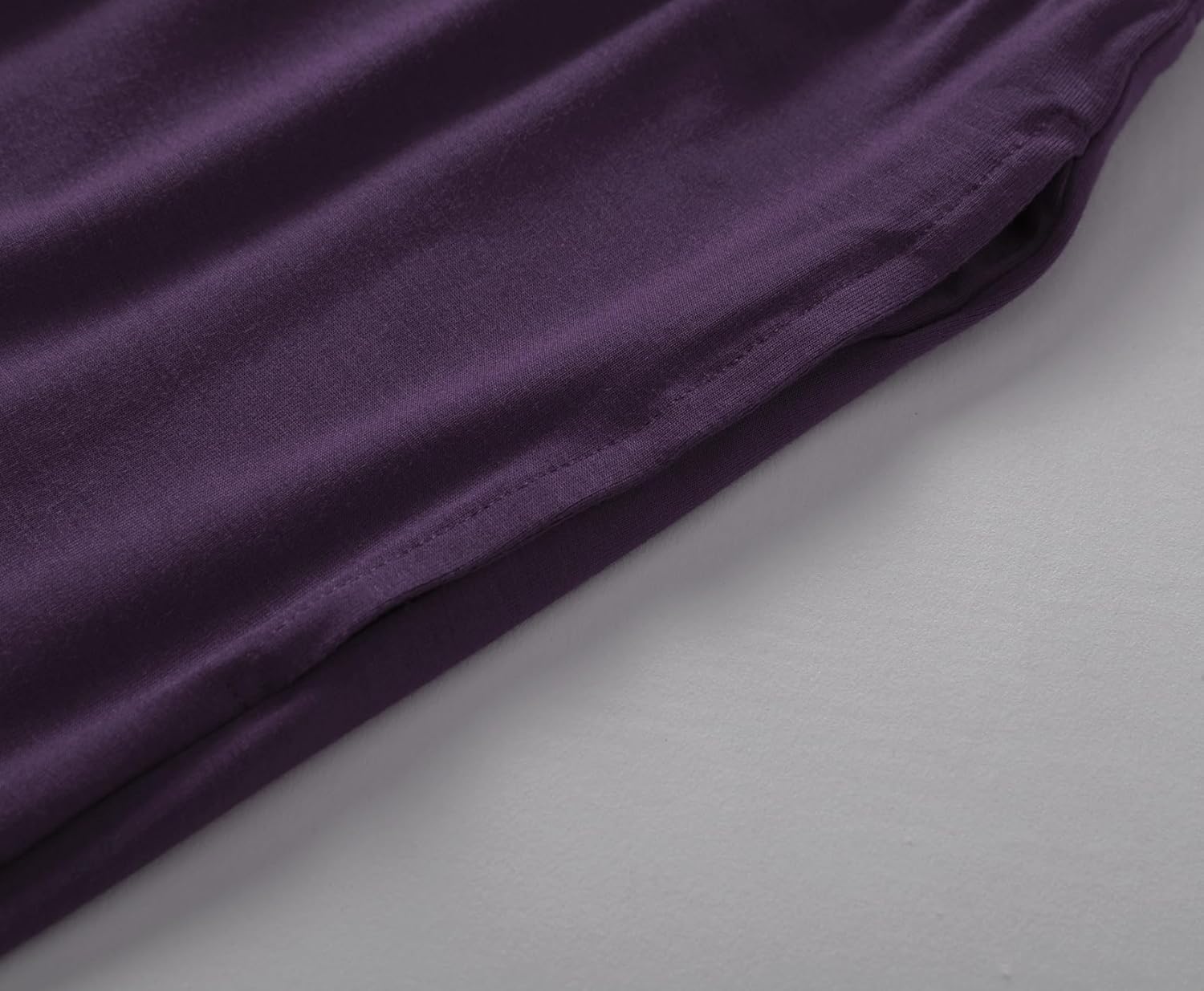 Latuza Women's Petite Long Sleeves Pajamas Set Petite Size Viscose Top and Pants - Image 4