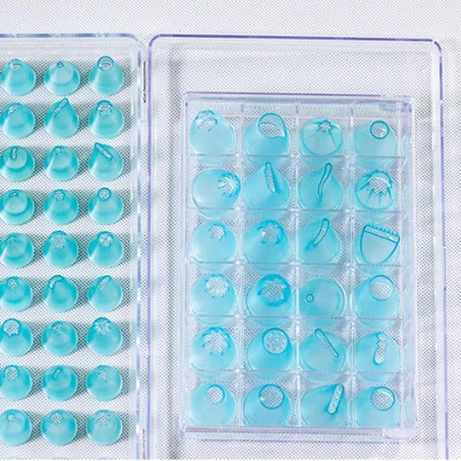 Pastry Nozzles 25/59 Pcs Piping Tips PC Material Icing Tips Cake Russian Tips Icing Piping Nozzles Icing Piping Tip Decorating Tips(23 pcs set)