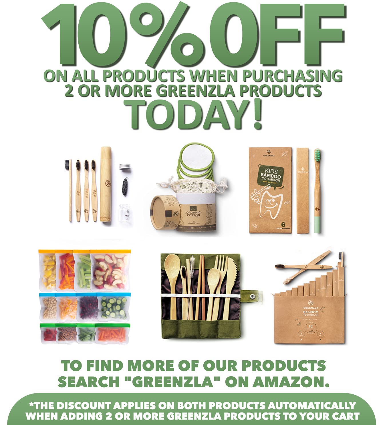 Greenzla Reusable Makeup Remover Pads (20 Pack) With a Washable Laundry Bag And Round Box for Storage | Reusable Bamboo Cotton Rounds For All Skin Types | Eco-friendly Reusable Bamboo Cotton Pads : Beauty & Personal Care