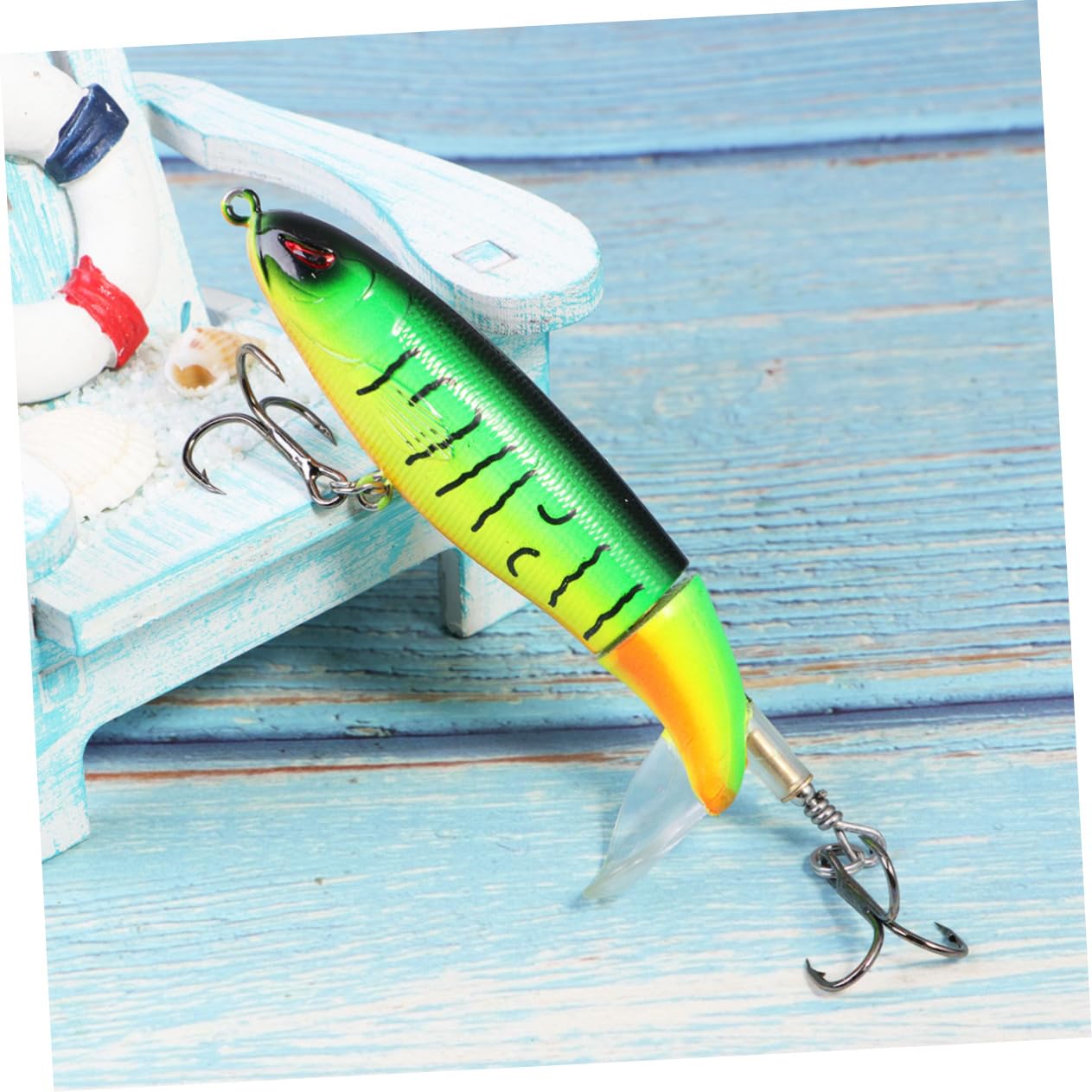Anneome 9 Pz Esche da Pesca con Occhi 3D Esche a Manovella Esche da Pesca per Acqua Dolce Esca da Nuoto Ad Esca a Manovella Esche per Basso Esca d'Acqua Dolce