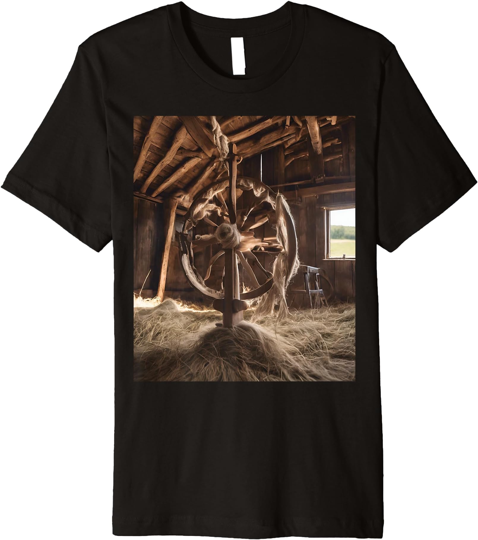 Countryside Wool Spinning Barn Premium T-Shirt