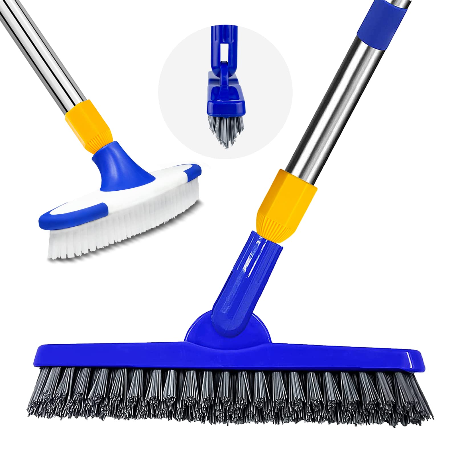 Buy ITTAR Grout Brush and Floor Scrub Brush with Long Handle, Stiff