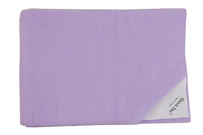 Quick Dry Plain Double Bed (Lilac)
