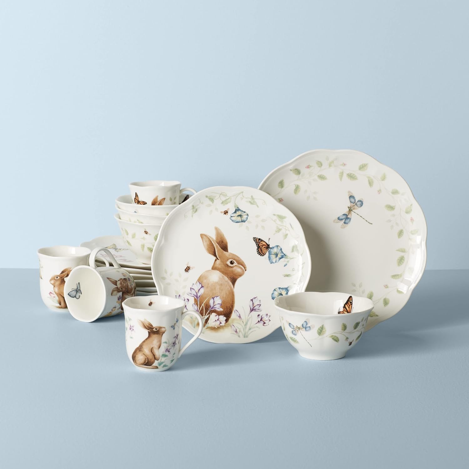 Lenox 894104 Butterfly Meadow Bunny 16Pc Set