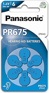 Panasonic P675 PR44 - Pilas para audífonos (30 unidades, 5 x 6), color azul