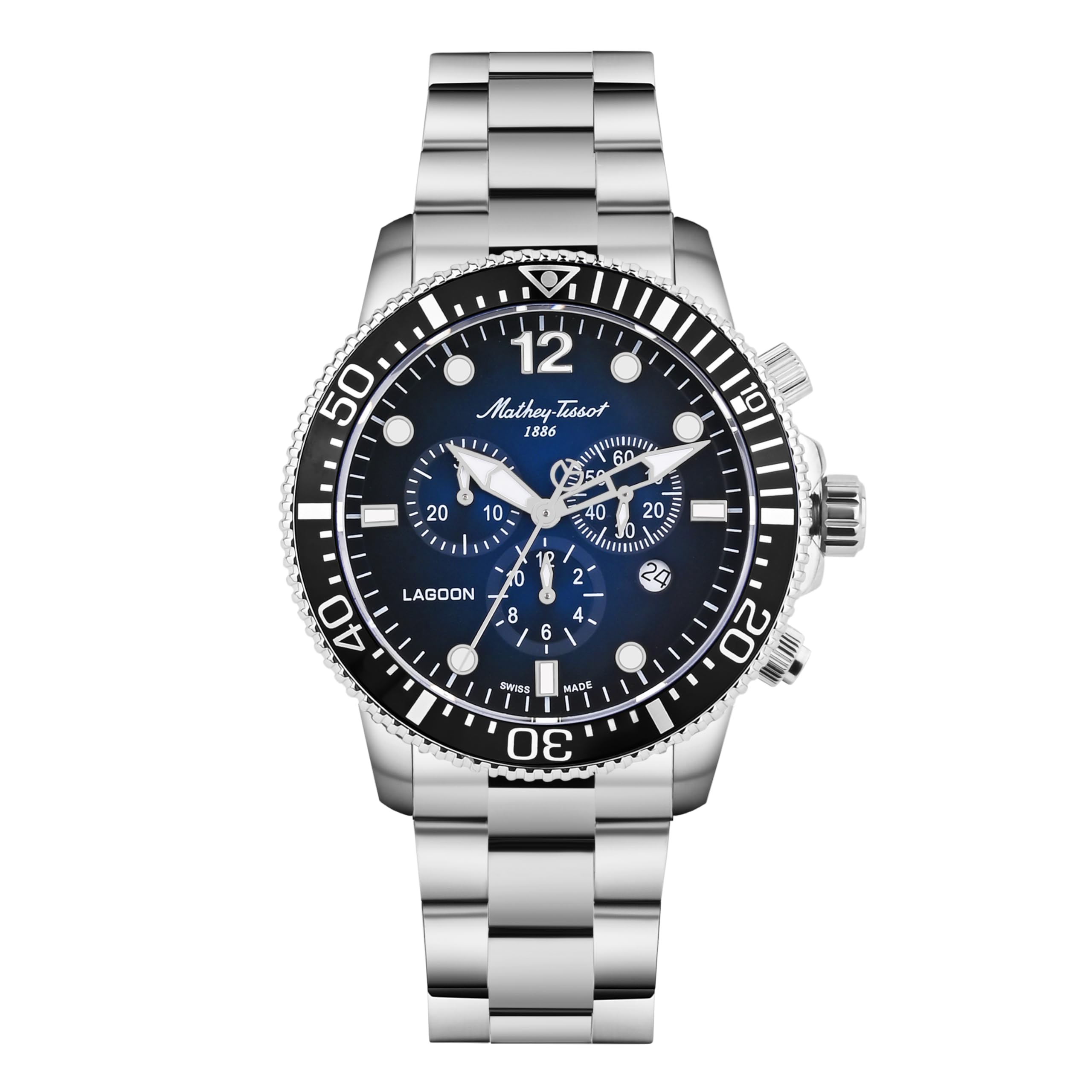 Mathey-Tissot Stainless Steel Analog Blue Dial Men Watch-H123Chabun, Silver Band (B0CYGYCXPF) Amazon Price History, Amazon Price Tracker
