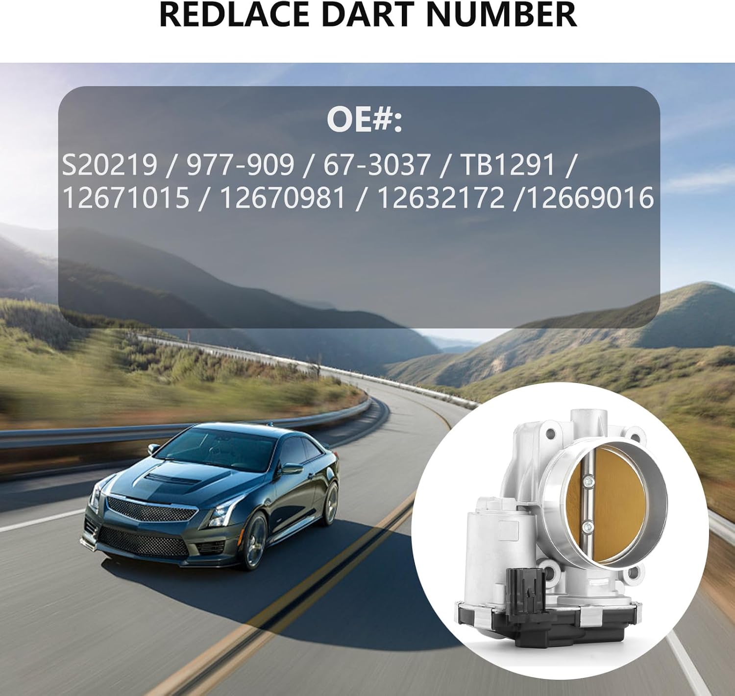 Electronic Throttle Body Assembly for Buick Enclave LaCrosse Cadillac ATS CTS SRX XTS Chevrolet Camaro Caprice Colorado Impala Limited GMC Canyon – OEM Replacement Part # S20219 TB1291