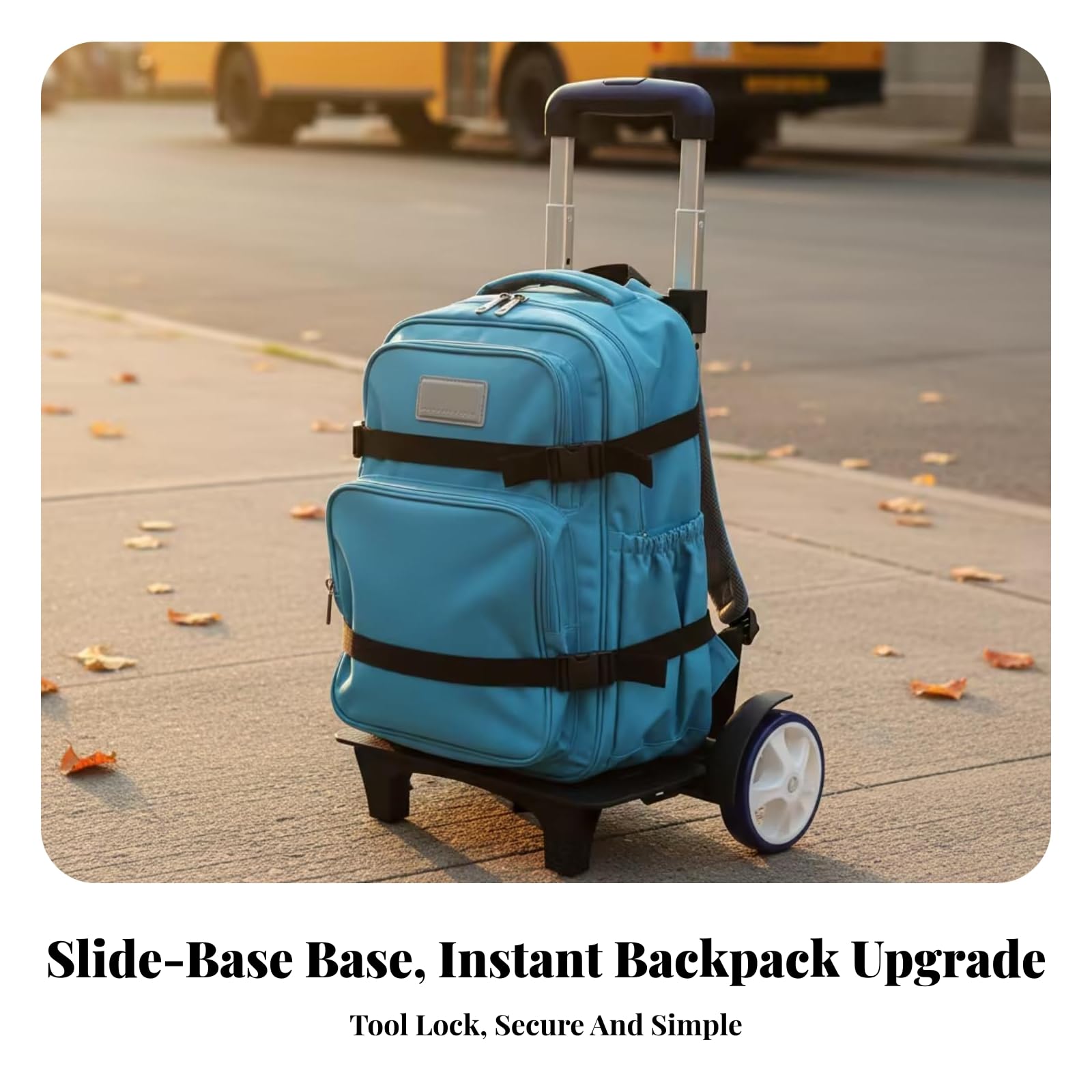Große Räder Rucksack mit Gestell, Dunkelblau
