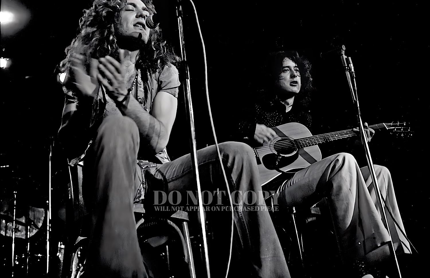 Amazon.com: Led Zeppelin Photograph 11 X 16 - Stunning 1973 Live