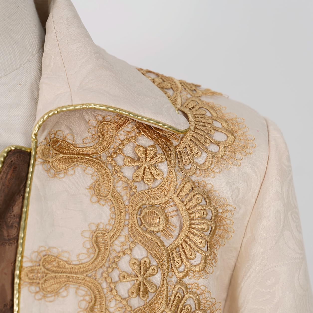 Mens Steampunk Medieval Tuxedo Jacket Embroidery Tailcoat Vintage Gothic Tuxedo