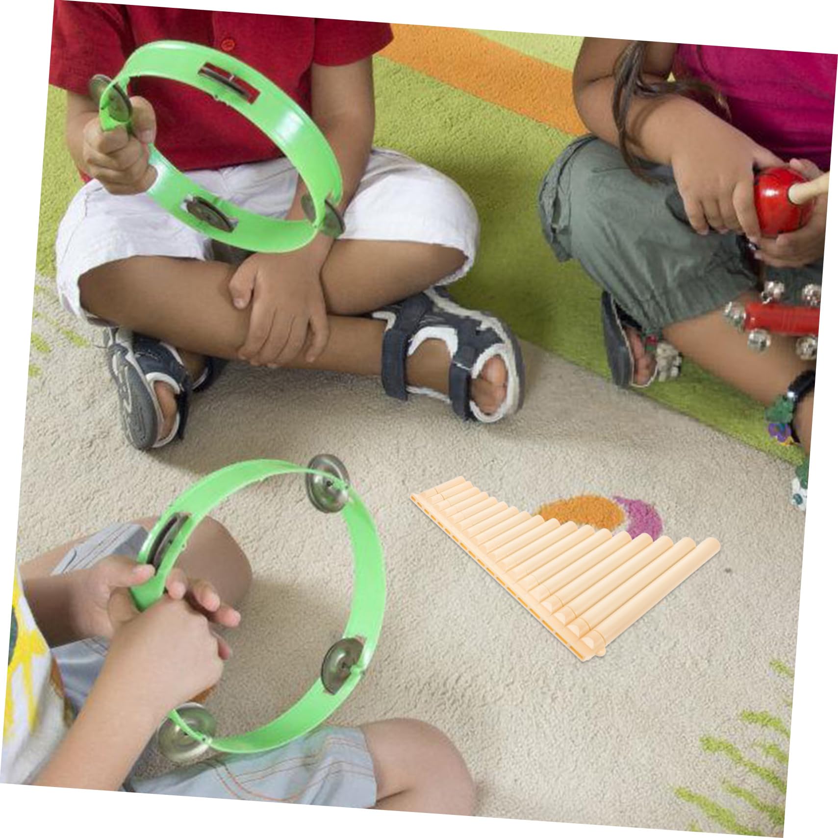 ifundom Flauto di Pan in Plastica Abs 18 Canne, Leggero e Maneggevole, per Principianti e Pratica Musicale Portatile