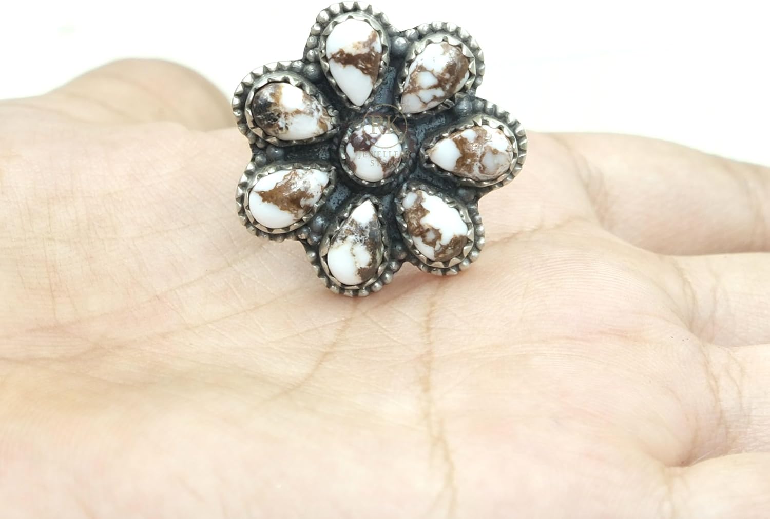 Wild Horse Jaspser Stone 925 Sterling Silver Handmade Statement Ring Jasper Gift Jewelry For Wife Girlfriend