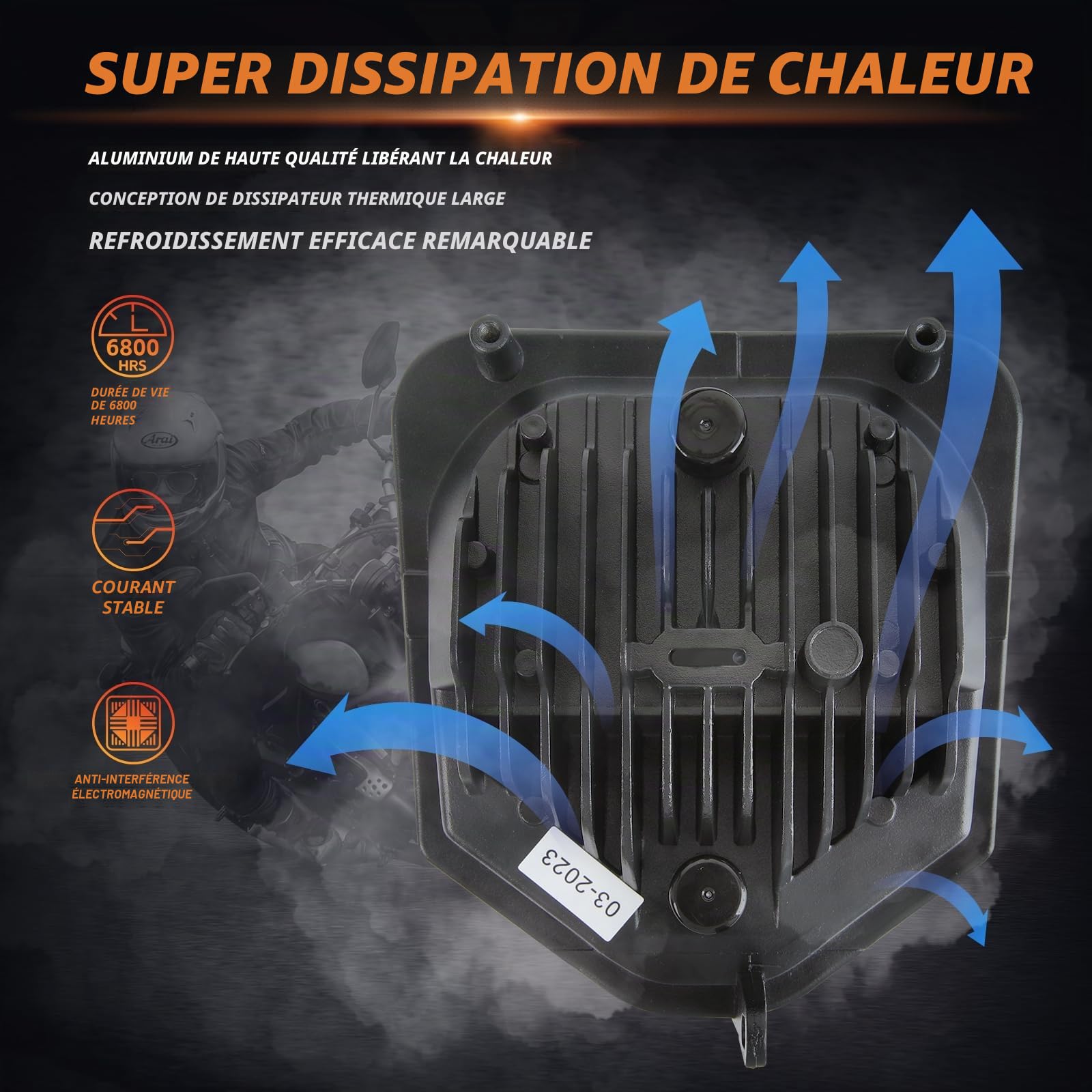 DREAMIZER Phare LED pour Moto Compatible avec Pit Dirt Bike Motocross Husqvarna 2014-2023 701 Enduro 701 SuperMoto FE250 FE350 FE450 FE501 FE501S TE150 TE250i TE300i