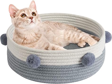 Amazon ペットベッド 猫用ベッド 33 11cm コットン 編み込み 洗濯可能 円形 小型犬用 キャット用 折りたたみ可能 猫グッズ 雑貨 Nokiri ベッド ソファ 通販 Amazon ペットベッド 猫用ベッド 33 11cm コットン 編み込み 洗濯可能 円形 小型犬用 キャット用 折りたたみ可能 猫グッズ 雑貨 Nokiri ベッド ソファ 通販