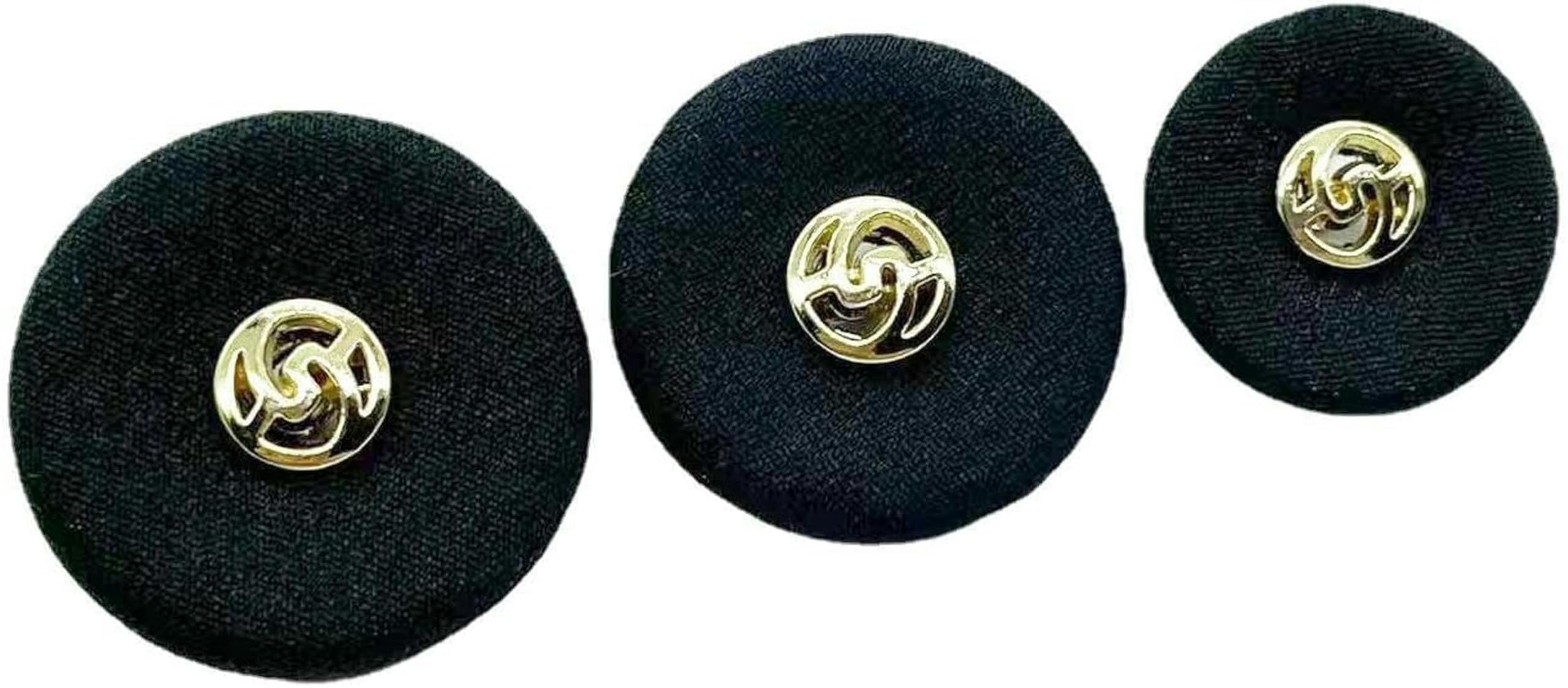 500 pezzi 18/23/25 mm Bottoni rotondi rivestiti in tessuto verde nero Bottoni in velluto con bottoni con gambo in metallo per vestiti artigianato cucito-Verde scuro-36L=23MM 500 pezzi