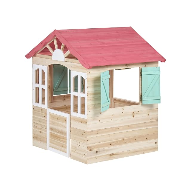 Foto 7 de 8 de Casita de jardín casa de Juegos Infantil para Exterior de Madera marrón Claro Badolato