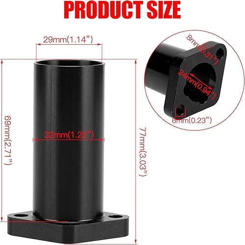 Miniatura 8 de GREHUA Mejora PWK 0.945 in Carburador Filtro de Aire Colector de Tubo de Admisión para Coleman CT200U BT200X CT200U-ex Predator 212cc 196cc GX160