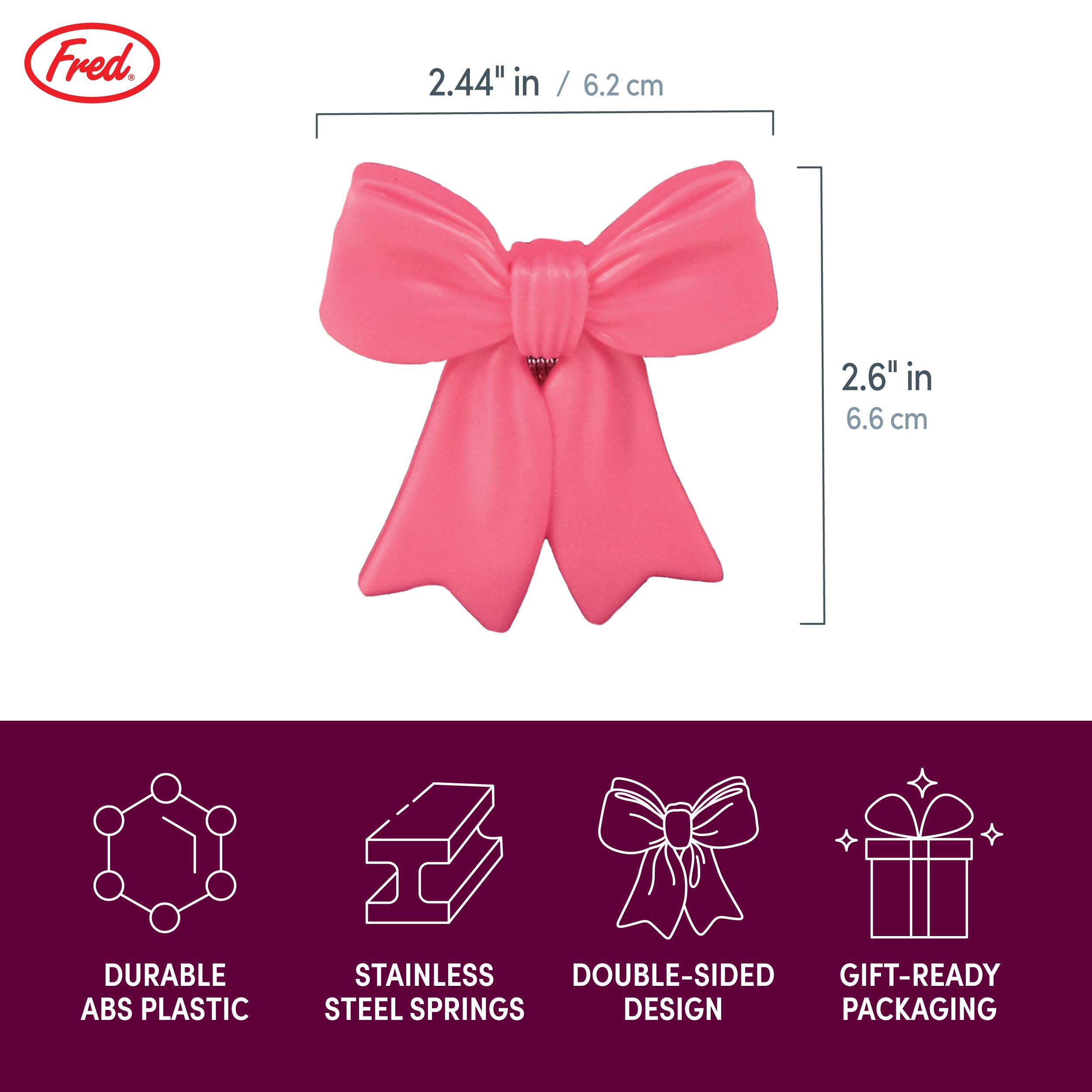 Amazon.com: Genuine Fred COQUETTE CLIPS Charming Ribbon Bow Bag