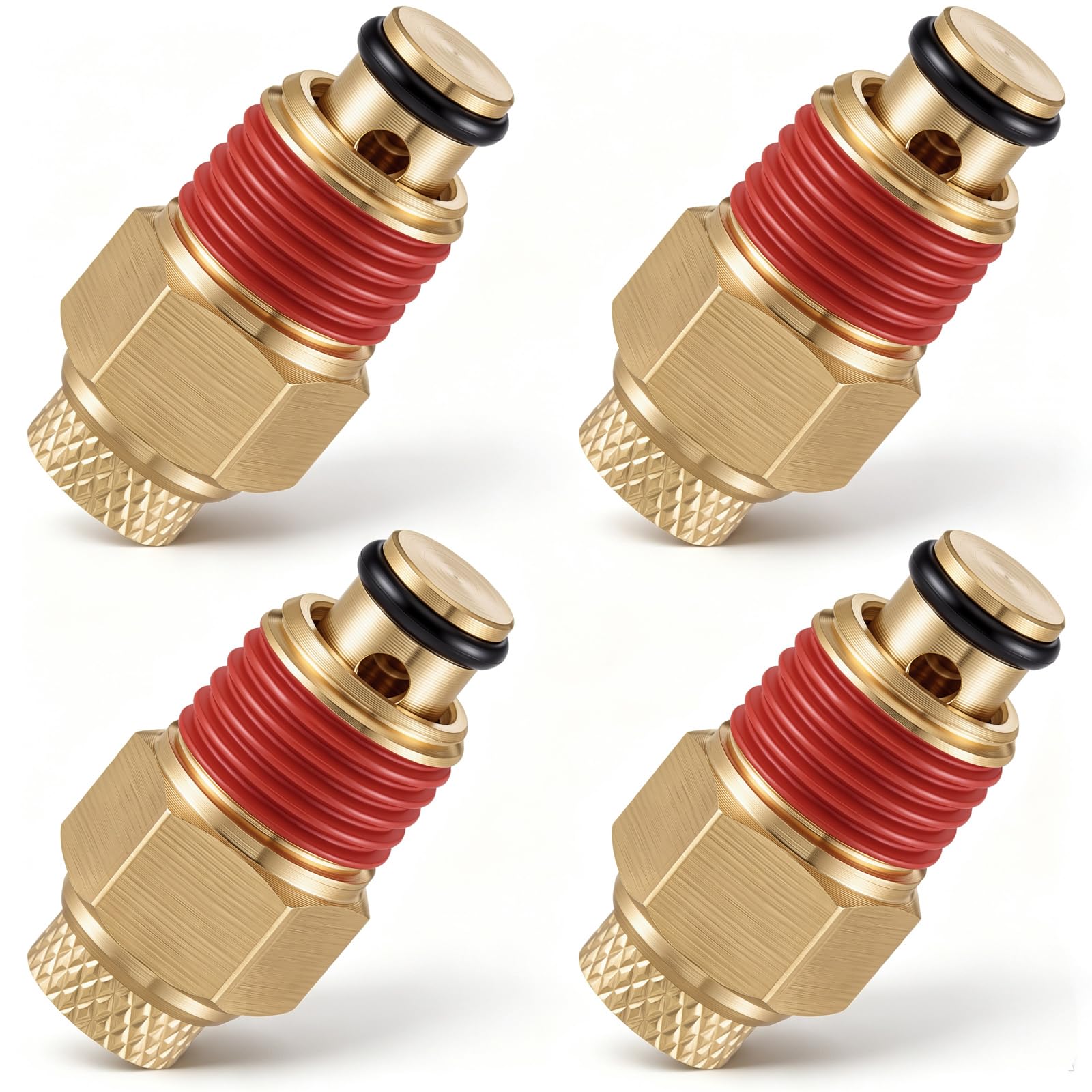 4pack 1/4" NPT Air Compressor Drain Valve Compatible with Craftsman