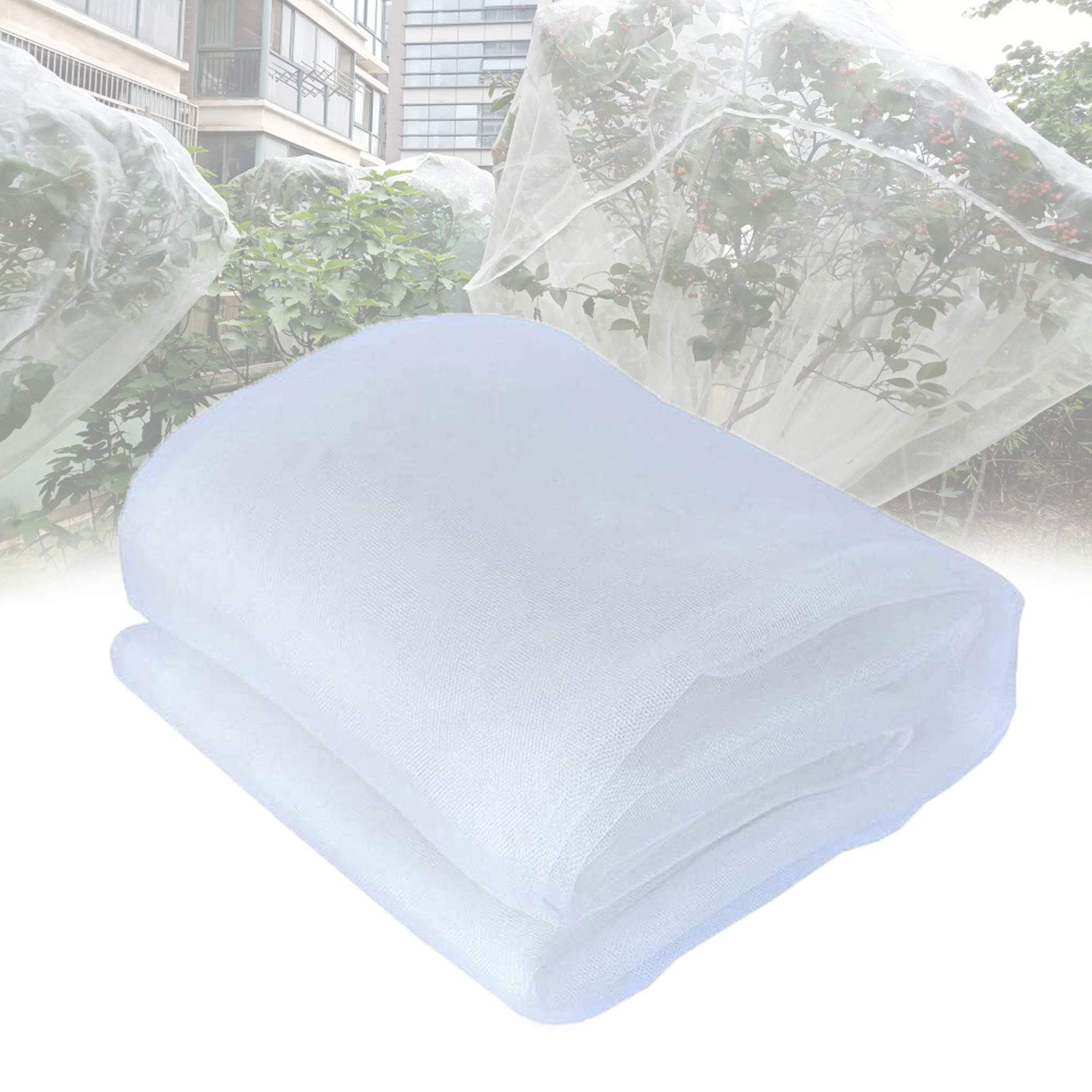 APOE Rete Anti Insetti Rete da Giardino Ortaggi Proteggi Reti Maglia Fine Proteggere Piante, Fiori, Frutta e Verdura, Bianca